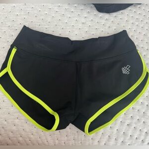Jed North Athletic Shorts [XS] Black Neon Trim Workout Shorts